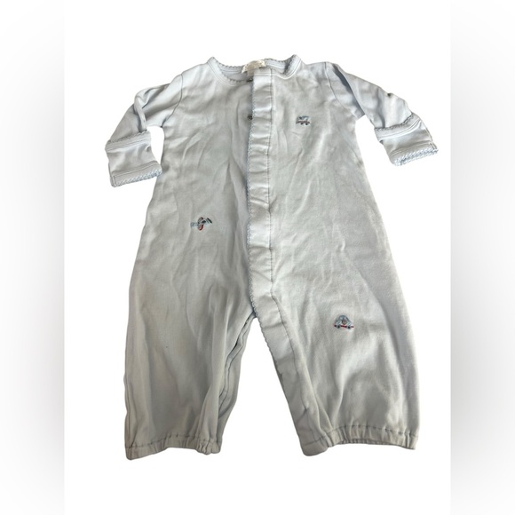 Kissy Kissy Transportation Embroidery Convertible Gown in Pale Blue in size SM - Picture 1 of 6